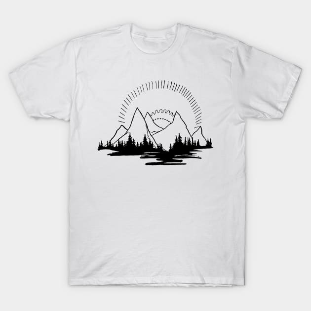 MOUNTAINS T-Shirt by TheCosmicTradingPost